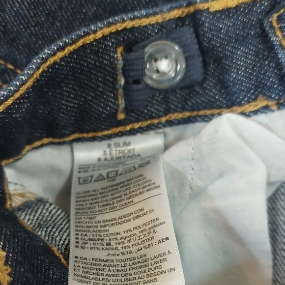 Old Navy, Size 8, Dark Blue Boot-Cut Jeans - Picture 6 of 7